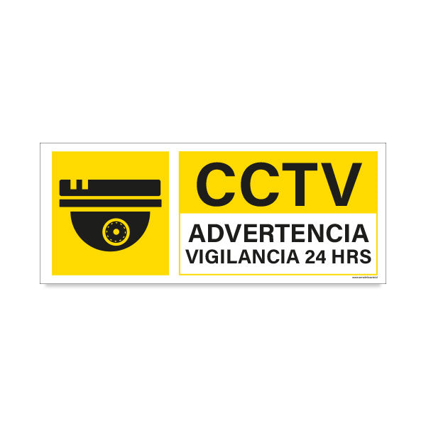CCTV Advertencia Vigilancia 24 Hrs