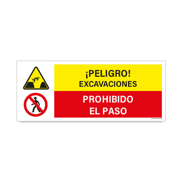 Peligro Excavaciones - Prohibido el Paso