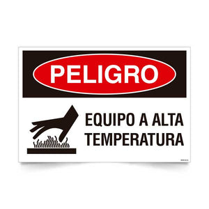 Peligro Equipo a Alta Temperatura