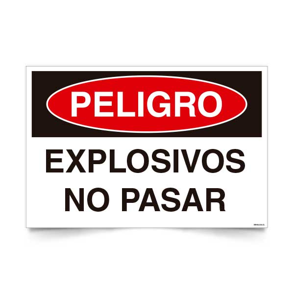 Peligro Explosivos no Pasar