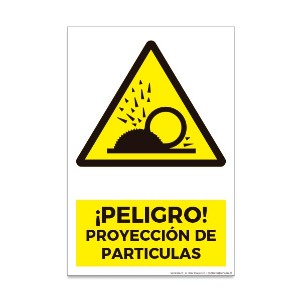 Peligro Proyección de Partículas