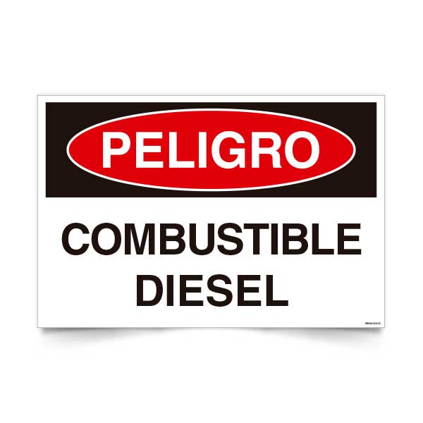 Peligro Combustible Diésel