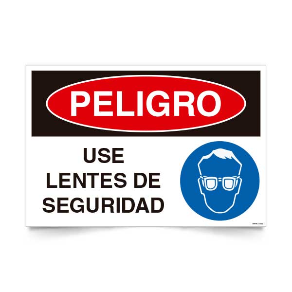 Peligro Use Lentes de Seguridad