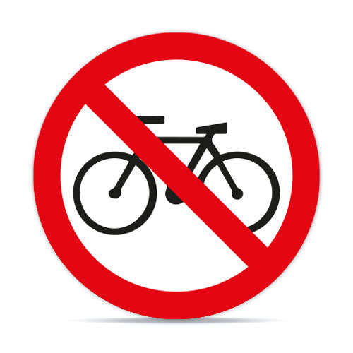 Prohibida Circulación de Bicicletas RPO-8 Ciclovía