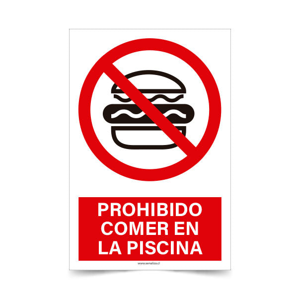 Prohibido Comer en la Piscina