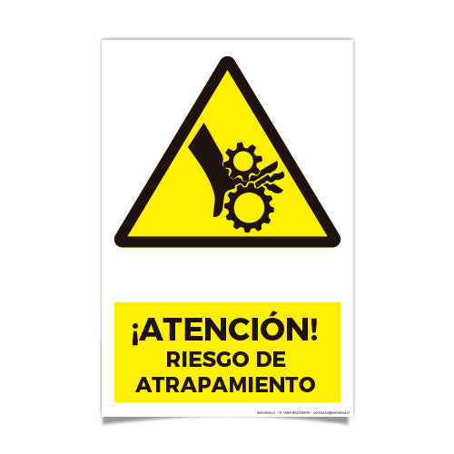 Atención Riesgo de Atrapamiento A