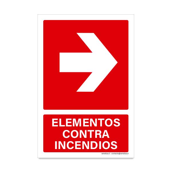 Elementos contra Incendios Flecha Derecha