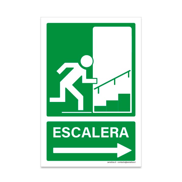 Vía de Evacuación Escalera a la Derecha