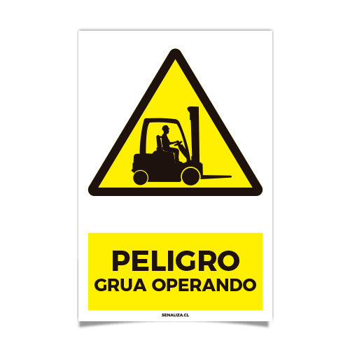 Peligro Grúa Operando