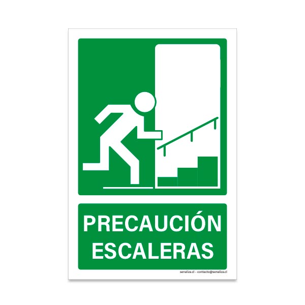 Precaución Escaleras Derecha