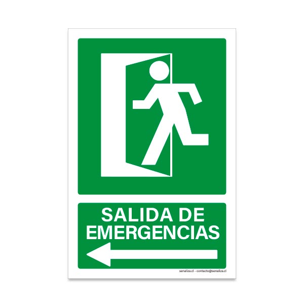 Señal Magnética De Evacuación 'Salida De Emergencia Derecha', AimanGZ