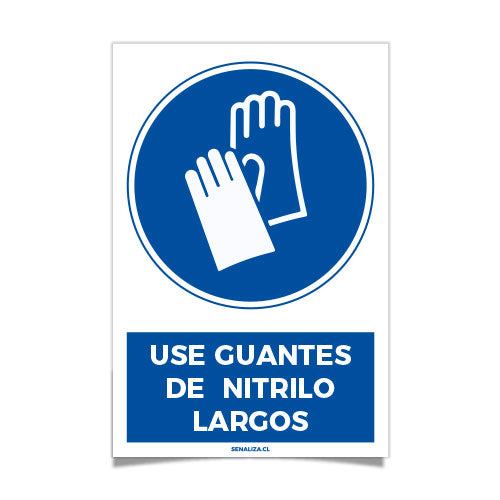 Use Guantes de Nitrilo Largos