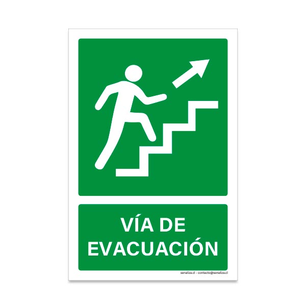 Vía de Evacuación Escalera Derecha